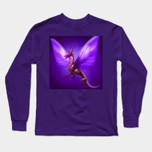 Purple Fairy Dragon Long Sleeve T-Shirt